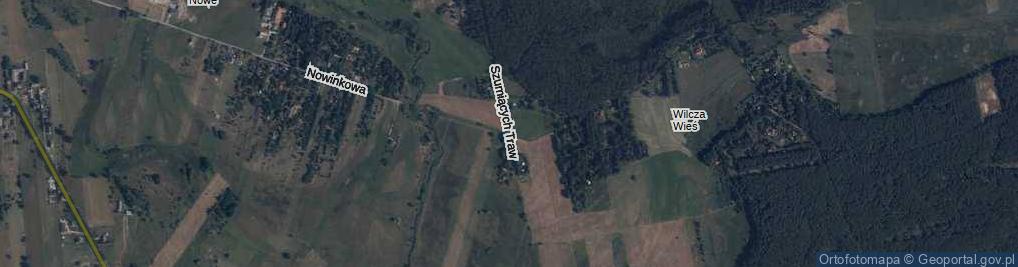Zdjęcie satelitarne Szumiących Traw ul.